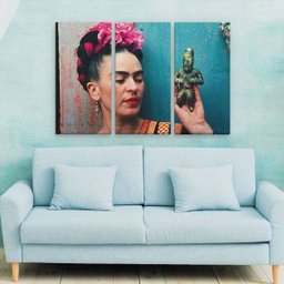 Conjunto Quadro Frida Kahlo em MDF - 5 Conjunto Quadro Frida Kahlo em MDF - 5