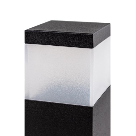 3x Poste Balizador 30cm para Jardim em Alumínio para Lâmpada E27 - Preto St1301