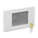 Ver imagem 6 de 9x Balizador Embutir Caixa 4x2 Branco + LED G9 5W Branco Quente Parede Escada St1314