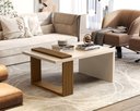 Ver imagem 1 de Mesa de Centro Jb 8020 Luxo Sala Pérola/nature