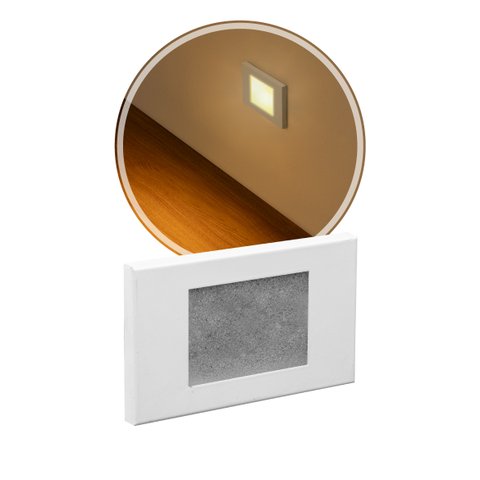 4x Balizador Embutir Parede Escada Caixa 4x2 BRANCO St1314