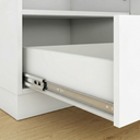 Ver imagem 5 de Guarda Roupa Casal Modulado 5 Peças 12 Portas 5 Gavetas com Cabeceira e Escrivaninha 100% MDF Smart Branco