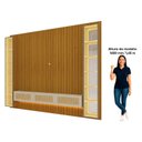Ver imagem 5 de Estante Ripado para TV até 84" com LED 322cm x 250cm 100% MDF Majestade/Nativ