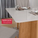 Ver imagem 6 de Mesa 0,90 Celebrare com 4 Cadeiras Apogeu Veludo Liso Capuccino Amendoa Clean/off White