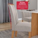 Ver imagem 7 de Mesa 0,90 Celebrare com 4 Cadeiras Apogeu Veludo Liso Capuccino Amendoa Clean/off White
