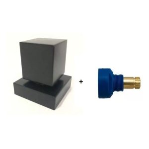 Acabamento para Registro Quadrado 3/4 Metal Preto Fabrimar