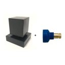 Ver imagem 1 de Acabamento para Registro Quadrado 3/4 Metal Preto Fabrimar