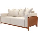 Ver imagem 6 de Sofá 03 Lugares para Sala de Estar 178 cm Khali B04 Linho Cru Couríssimo Whisky - Lyam Lyam Decor