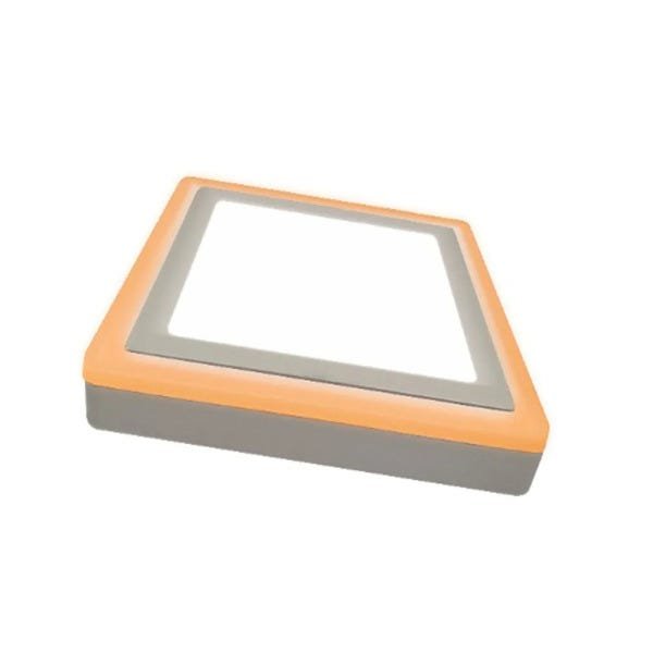 Painel LED Taschibra de Sobrepor Dual Color Quadrado 18W Branco