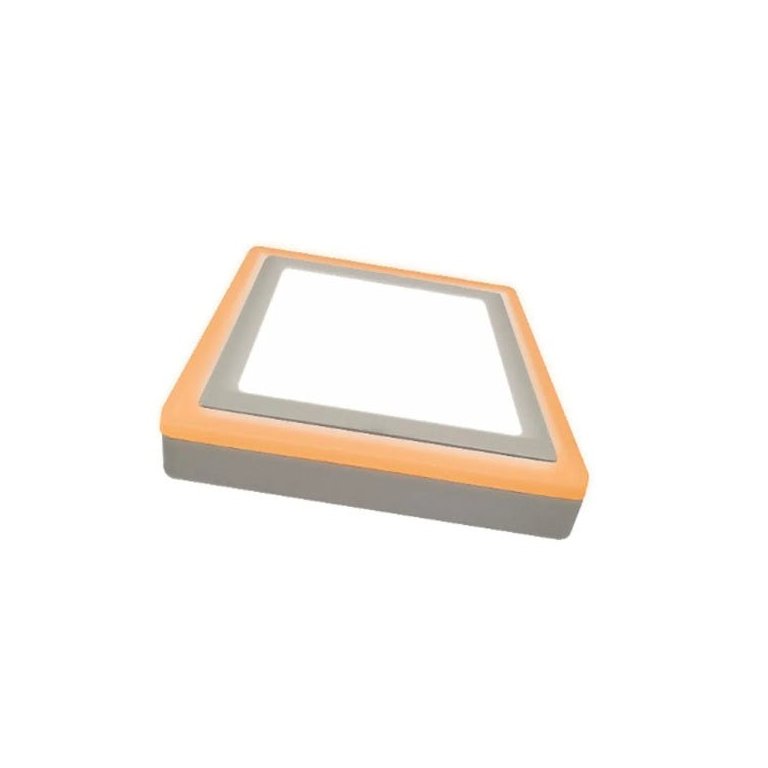 Painel LED Taschibra de Sobrepor Dual Color Quadrado 18W Branco