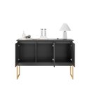 Ver imagem 4 de Buffet Luxuoso 3 Portas Barcelona - Preto Dourado