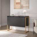 Ver imagem 1 de Buffet Luxuoso 3 Portas Barcelona - Preto Dourado