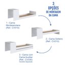 Ver imagem 6 de Cama de Solteiro com Escrivaninha, Cama Auxiliar e Cantos Arrendondados Completa Móveis