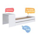Ver imagem 7 de Cama de Solteiro com Escrivaninha, Cama Auxiliar e Cantos Arrendondados Completa Móveis