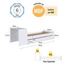 Ver imagem 5 de Cama de Solteiro com Escrivaninha, Cama Auxiliar e Cantos Arrendondados Completa Móveis
