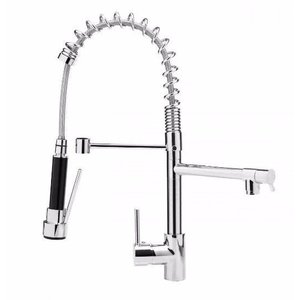 Torneira Monocomando Cozinha Gourmet com Spray Móvel - 50cm