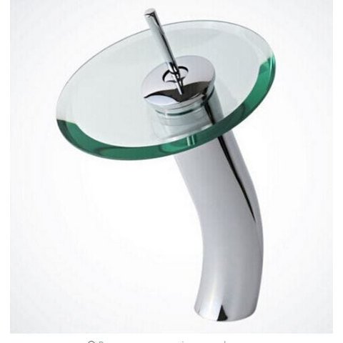 Torneira Cascata Monocomando Copacabana De Vidro Bica Alta