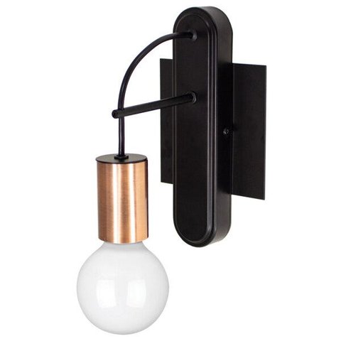 Luminária Arandela Moderna Trace Abajur Parede Soquete E27 + Lâmpada Filamento LED G95 St1344