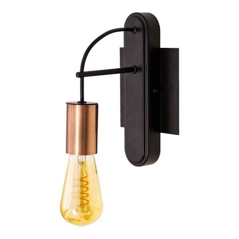 Luminária Arandela Moderna Trace Abajur Parede Soquete E27 + Lâmpada Filamento de Carbono St64