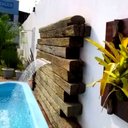 Ver mais imagens de Cascata 200cm de Embutir na Parede com Acabamento em Aço Inox para Piscina - 2 Metros