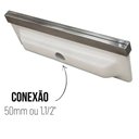 Ver imagem 3 de Cascata 200cm de Embutir na Parede com Acabamento em Aço Inox para Piscina - 2 Metros