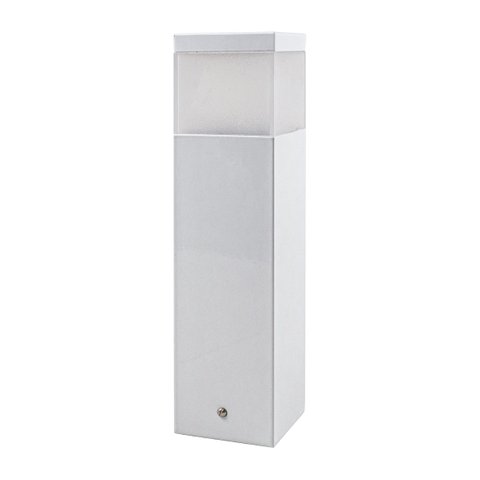 3x Poste Balizador 30cm para Jardim em Alumínio para Lâmpada E27 - Branco St1301