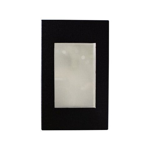 9x Balizador Embutir Parede Escada Caixa 4x2 PRETO St1314
