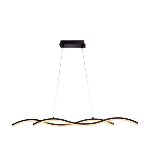 Lustre Pendente Twine Led Integrado 15w Quality Moderno Curvas Ondas St1348