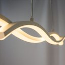 Ver imagem 4 de Lustre Pendente Twine BRANCO Led Integrado 15w Quality Moderno Curvas Ondas St1348