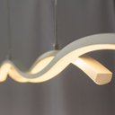 Ver imagem 5 de Lustre Pendente Twine BRANCO Led Integrado 15w Quality Moderno Curvas Ondas St1348