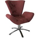Ver imagem 3 de Kit Duas Poltronas Giratória Elegance Jacquard:vinho