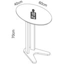 Ver imagem 3 de Mesa Auxiliar Ariel Tampo e Base Freijó 70cm - 67908
