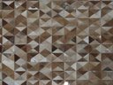 Ver imagem 5 de Tapete de Couro Tp1 Costurado e Forrado - Tons de Marrom e Bege Médio - 2,00 M x 2,50 M