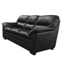Ver imagem 3 de Sofá de Couro Connor 3 Lugares - Preto