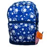 Mochila Escolar/passeio Xeryus Azul Floral Acetinada - 1