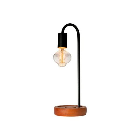 Abajur Taschibra E27 Autovolt 7W Preto Fosco Flam