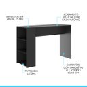 Ver imagem 3 de Balcão de Cozinha Americana 136 x 92 x 49 Cm Ilha MDP Cinza Vulcano 0565 - MENU
