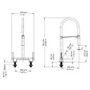 Ver imagem 2 de Misturador para cozinha bica alta Doc vermelho - 00738779