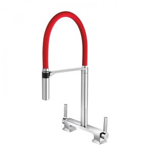 Misturador para cozinha bica alta Doc vermelho - 00738779
