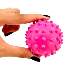 Brinquedo Cachorro Bolinha Maciça E Cravo 60mm: Rosa