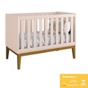 Ver imagem 3 de Berço Mini Cama Classic Rosa Fosco Pés Amadeirado com Colchão D18 - Reller Móveis
