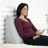 Encosto Triangular com Capa Lavavel Travesseiro Amamentação Suave Encosto Leitura Descanso - 4