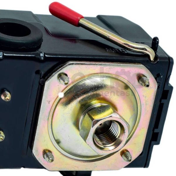 Pressostato Automático Para Compressores Lefoo LF10 - 80/125 psi 1 vias - 4