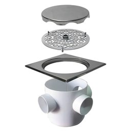 Ralo Inox 17,5 X 17,5 Select Grelha com Caxilho - Mozaik - 4