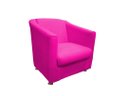 Ver imagem 4 de Kit Namoradeira + 1 Poltrona Decorativa Biane Couro Rosa Pink Pés Cromado Ms Decor