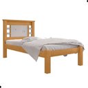Ver imagem 2 de Cama de Solteiro Luna Naturalle Off White Estrutura MDF Marrom Framar