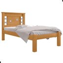Ver imagem 3 de Cama de Solteiro Luna Naturalle Off White Estrutura MDF Marrom Framar