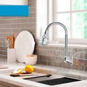 Ver imagem 3 de Torneira de Cozinha Gourmet Flexível de Parede Abs Cromada Fc-12