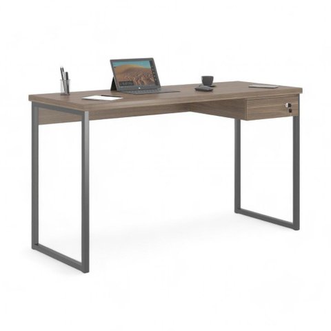 Mesa Home Office Escrivaninha Industriale 1,36 Affara com Gaveteiro