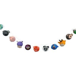 Luminária Infantil Bichinhos Cormilu Led, À Pilha, 20 Bolas, 2.8m - 4